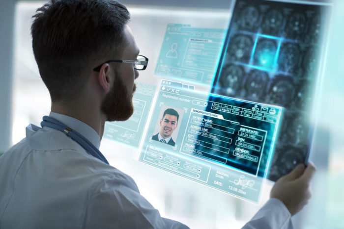 Doctor using the benefits of telehealth